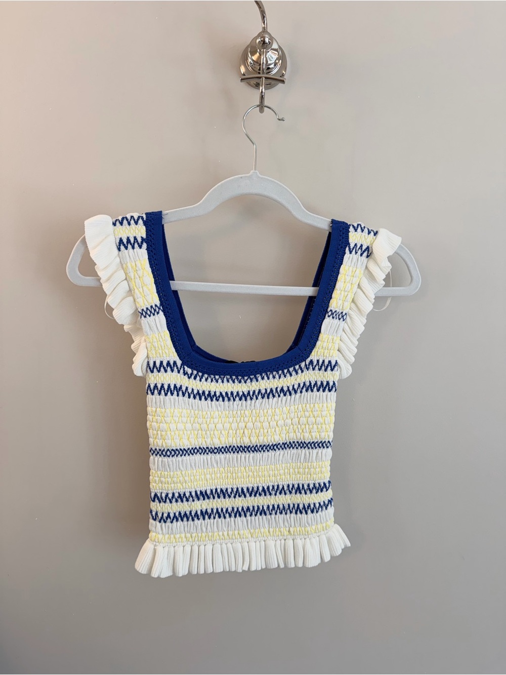 Zara Ruffle Knit Tank Top - Picture 7 of 7